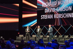 David Carson, Richard Howard and Stefan Kurschner address Freightliner and Western Star dealers at DTNA's annual dealer meeting.