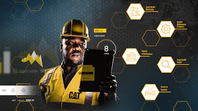 Caterpillar’s digital services enable customers to access critical engine data from anywhere.