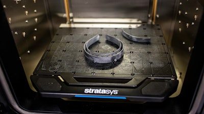 Ford Motor Company leverages its in-house 3D printing capability to produce disposable respirator masks and medical face shields.