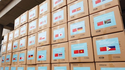 SINOBOOM recently shipped 100,000 masks to countries needed the necessary medical supply.