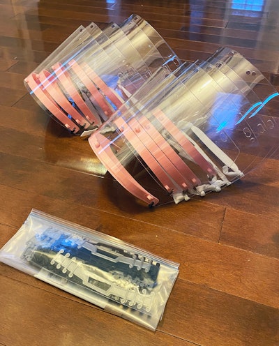 Volvo CE is producing faceshieds, ear guards and visor brackets to help provide much needed PPE for local healthcare facilities battling COVID-19.