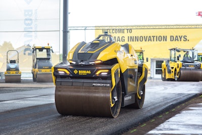 ROBOMAG is a fully autonomous roller capable of working in a defined operating space.