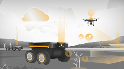 Continental is developing platform concepts for robots that can be used in fields, among other places, as part of a larger fleet.