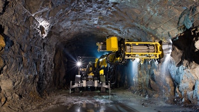An Epiroc Simba production drill rig.