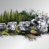 MTU Stage V certified engines are available for use in various types of forestry equipment.
