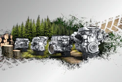 MTU Stage V certified engines are available for use in various types of forestry equipment.