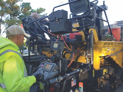 Trimble Earthworksfor Pavingon Machine