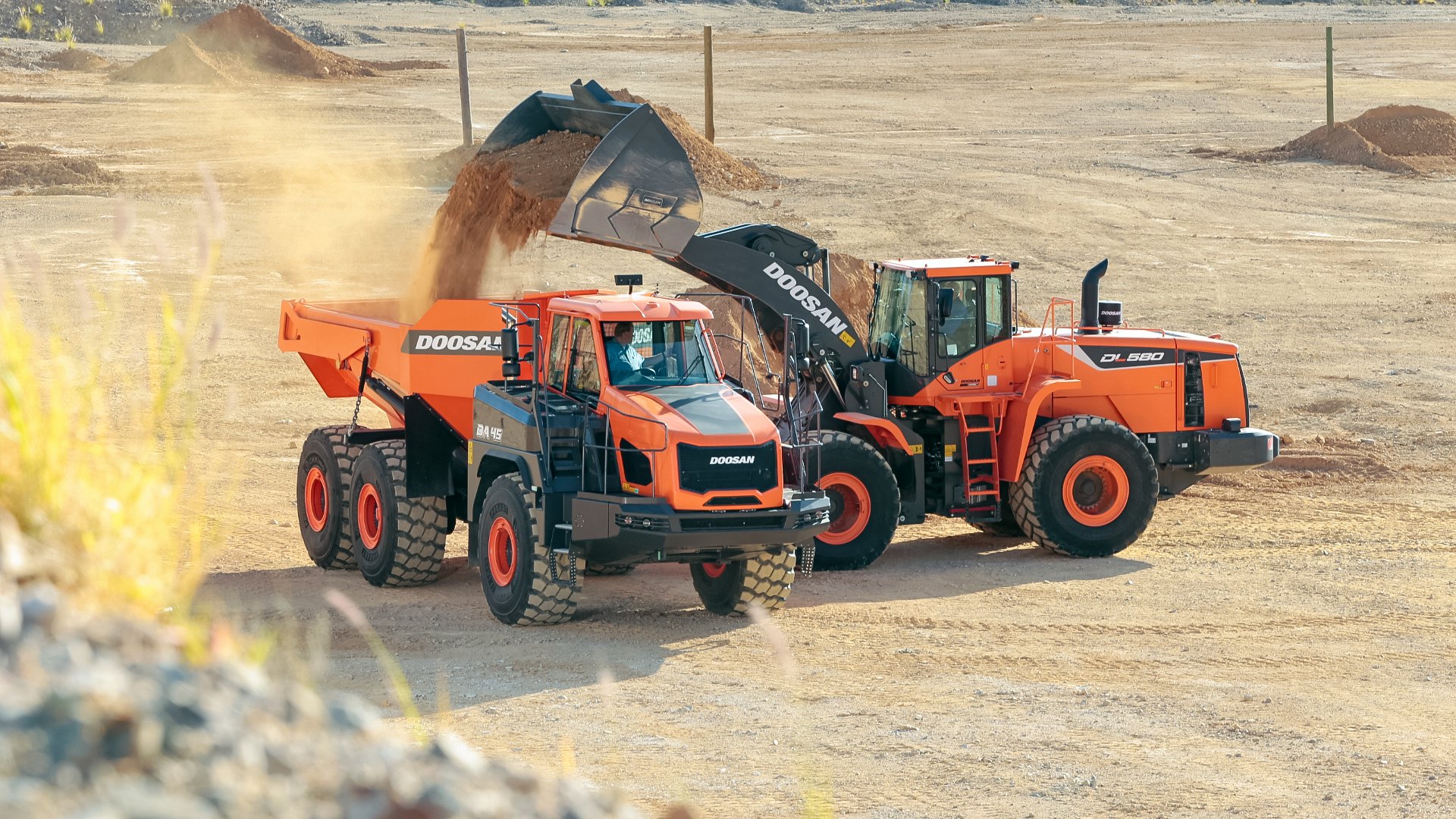 new doosan dl580 5 wheel loader reduces
