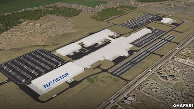 A rendering of the new Navistar manufacturing facility in San Antonio.