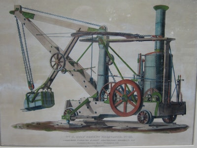 William Smith Otis assembled the first prototype of what today is known as the steam shovel in 1835 to assist in the construction of a railway line.