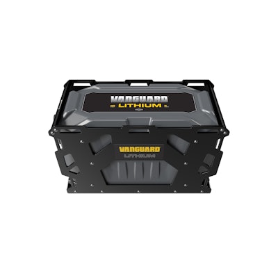 The Vanguard battery pack provides scalable power from 5-20 kWh.