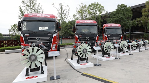 The new D12 engine has a power output of 360 kW and maximum torque of 2,150 Nm.