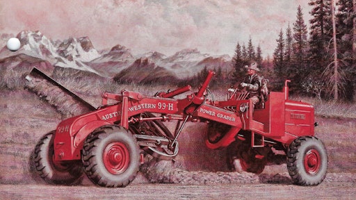 The Austin-Western 99 series was the first motor grader with all-wheel steering, all-wheel drive, crab steering and fully hydraulic blade control.