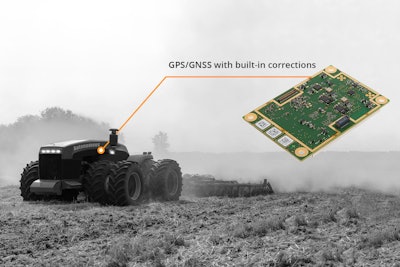 The small size and low power requirements of Septentrio's GNSS receiver are well suited to use on robots and other autonomous machines.