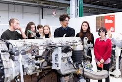 Student teams shared their ideas with FPT and CNH Industrial design center management. (FPT note: picture taken prior to COVID-19 pandemic)