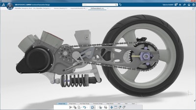 Figure 3: Dassault Systemes’ Catia V5 software provides a cloud-based generative modeling environment that combines graphical visual scripting and interactive 3D modeling.