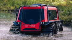Watertight construction of the Fat Truck protects components while traveling through harsh terrain and water.