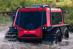 Watertight construction of the Fat Truck protects components while traveling through harsh terrain and water.