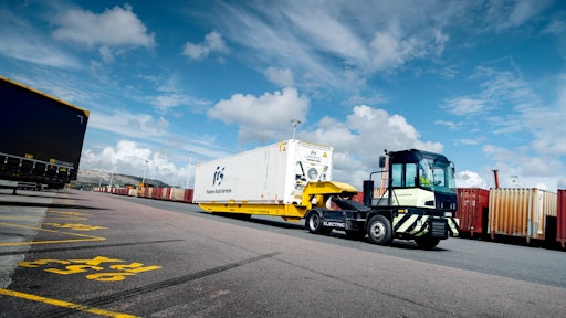 Volvo Penta’s fully electric terminal tractor is doing real work at a harbor in Sweden.