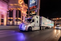 The Freightliner eCascadia is undergoing field tests with customers in the U.S.