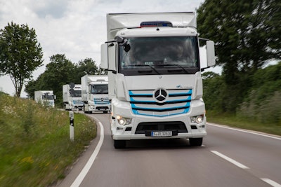 Planned start of series production for the battery-electric eActros is in 2021.