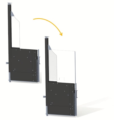 Vision Systems' protective glass can easily be installed on bus driver doors to prevent transmission of coronavirus.