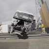 Pendulum testing of the new Western Star vocational truck.