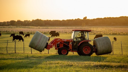 Kubota L60 Le Series Compact Tractors With Hay Tools