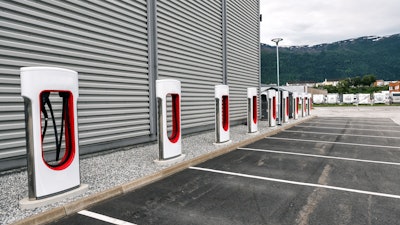 Smart chargers can be specifically programmed to charge electric trucks within a certain duration and to the appropriate power level for consistent charging.