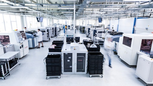 Electronic Manufacturing Services at the Liebherr competence center for electronics in Lindau, Germany.
