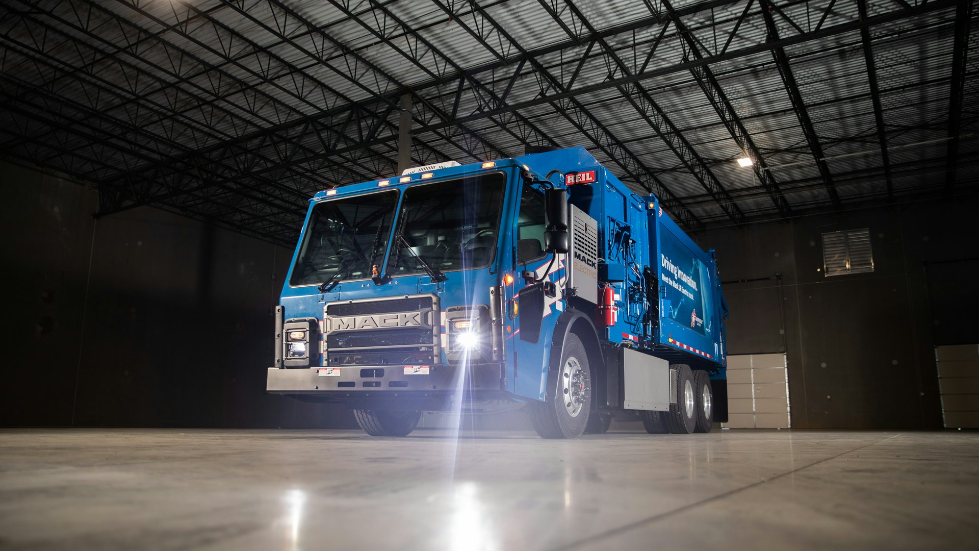 Mack lr sales electric range
