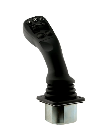 Joysticks are becoming more prominent in heavy equipment cabs to improve comfort and productivity for operators.
