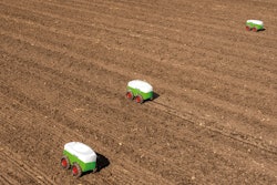 The Fendt XAVER robots operate in a swarm in agricultural fields to help collect data for farmers.