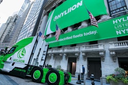 Hyliion's Hybrid Solution Parked In Front Of The Nyse