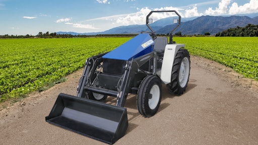 The Solectrac eUtility Electric Tractor.