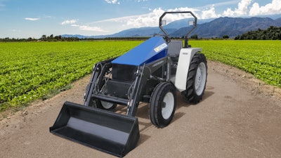 The Solectrac eUtility Electric Tractor.