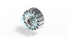 The spoke motor design provides improved cooling capabilities.