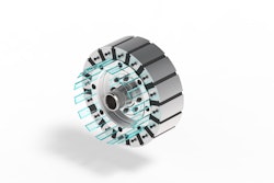 The spoke motor design provides improved cooling capabilities.