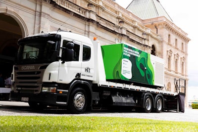 Scania has supplied a 16-L engine for testing in Australia which operates on renewable diesel fuel made from waste plastic, old vehicle tires, agricultural and forestry waste, as well as biosolids (learn more, 21059837).