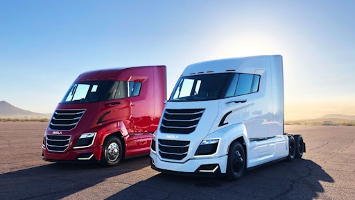 The Nikola Two fuel cell powered truck.