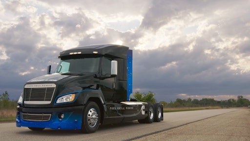 The Cummins hydrogen fuel cell concept truck.