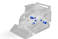 Dana Electrified Compact Track Loader Systems