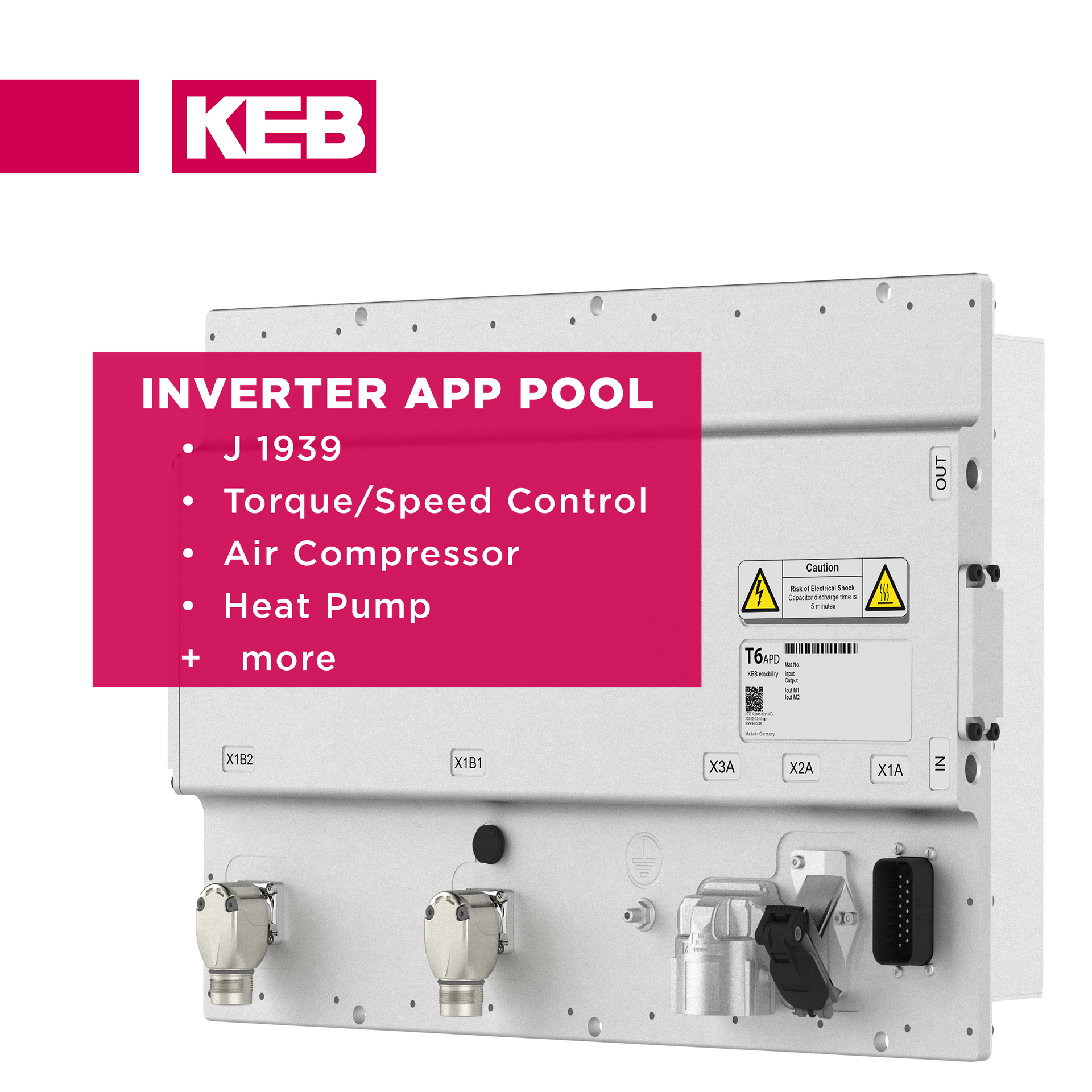 KEB America Introduces App Pool For T6 Auxiliary Inverter | OEM Off-Highway