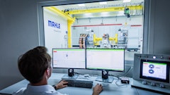 All the key data from the test setup is collected in the control room.