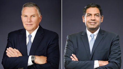 Meritor CEO and President Jay Craig (left); COO and Executive Vice President Chris Villavarayan (right)
