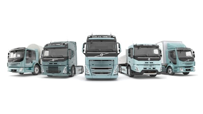 Volvo Trucks will offer a range of electric powered trucks to the European market starting in 2021.