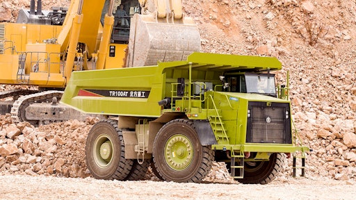 The NTR100A autonomous driving dump truck is equipped with an Allison 8610ORS automatic transmission.