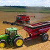 AutoCart by Raven in use with a CNH Industrial combine.