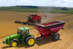 AutoCart by Raven in use with a CNH Industrial combine.