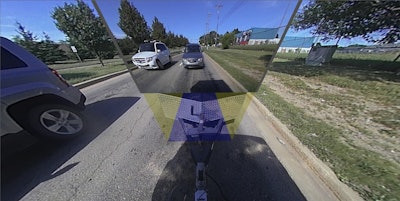 Continental's Transparent Trailer technology allows drivers to “see through” a trailer in haul and check the area behind and beside it.